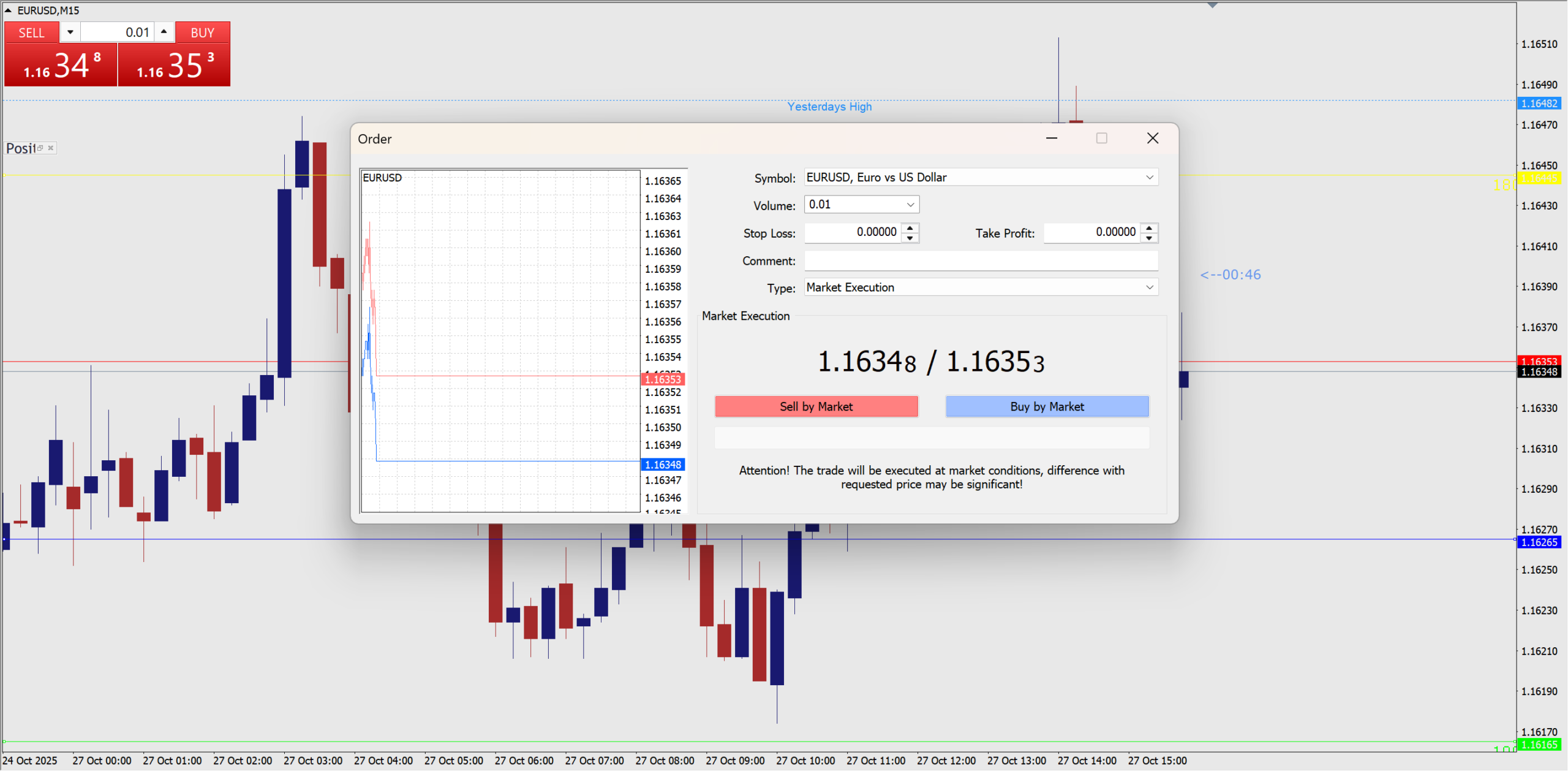 passer un ordre scaled